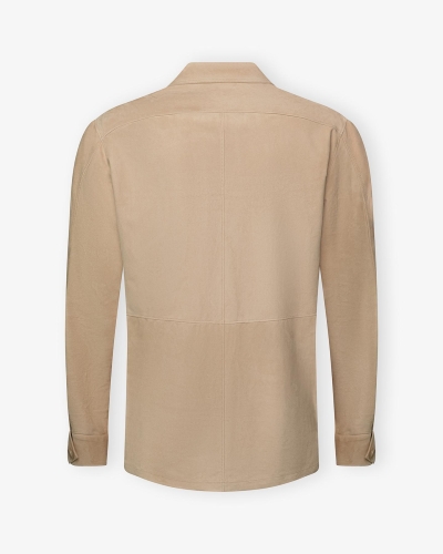 Rifugio Napoli - Leather shirt the Continental - Sand