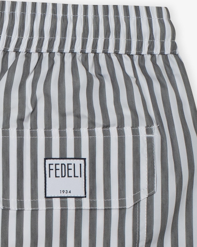 Fedeli - Swimtrunk Madeira - Grey stripes