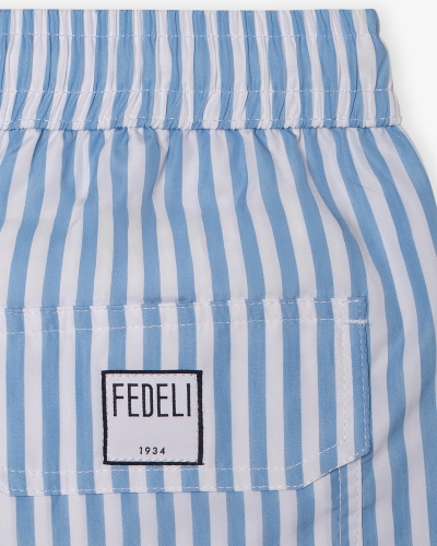 Fedeli - Swimtrunk Madeira - L.blue stripes