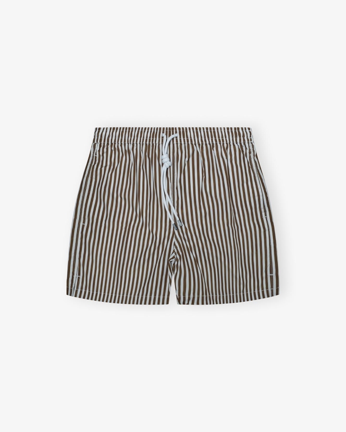 FEDELI Fedeli - Swimtrunk Madeira - Brown stripes