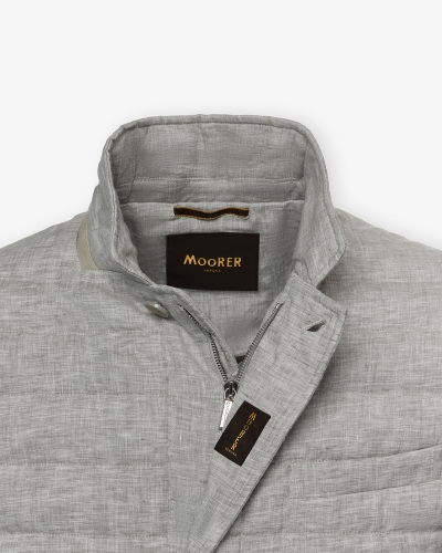 MooRER - Jacket linen - Greige