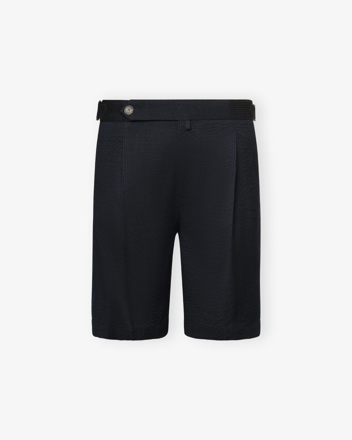 JACOB COHËN Jacob Cohen - Short seersucker - Navy