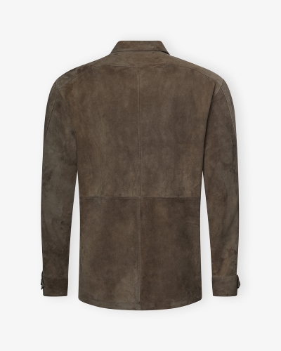 Rifugio Napoli - Handmade leather overshirt - Brown