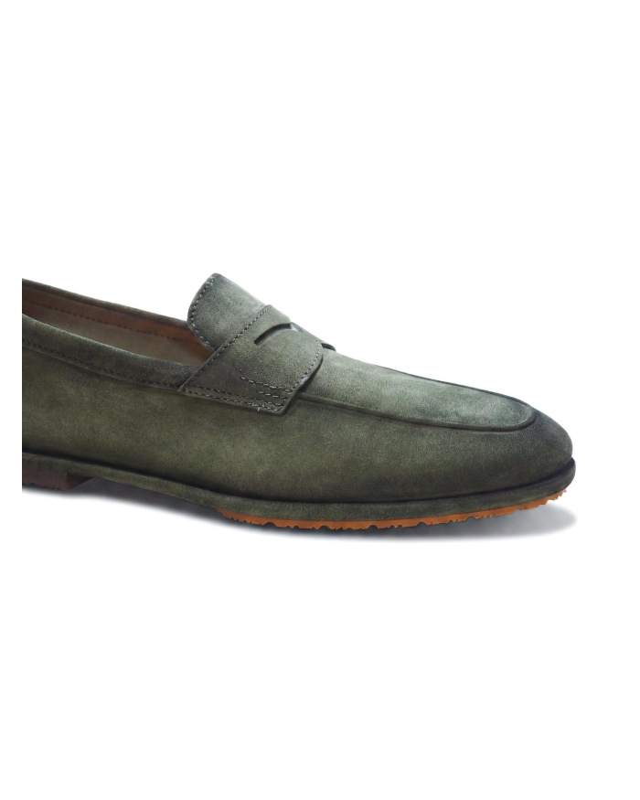 SANTONI Santoni - Carlo loafer - Silk suede - Green