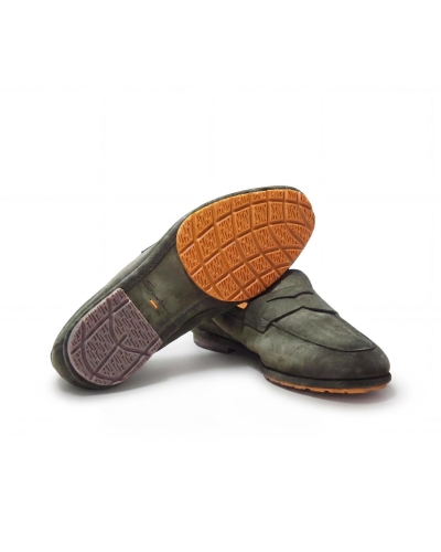 Santoni - Carlo loafer - Silk suede - Green