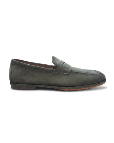 Santoni - Carlo loafer - Silk suede - Green