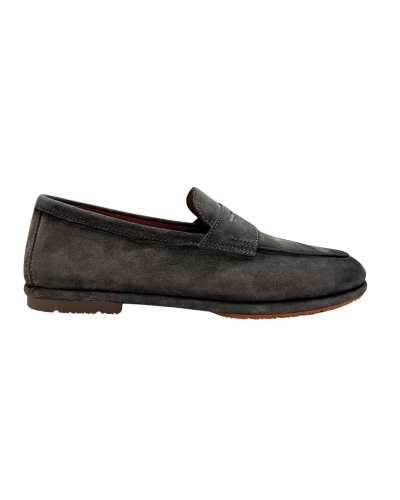 Santoni - Carlo loafer - Silk suede - Grey