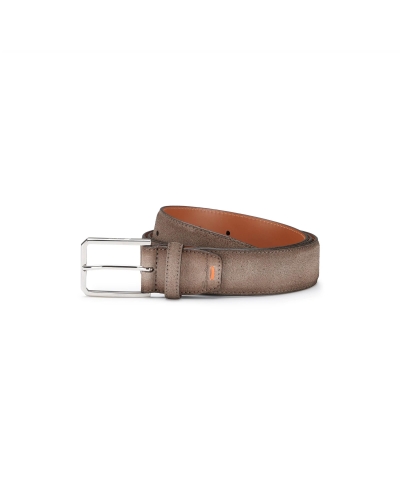 Santoni - Adjustable belt suede - Greige