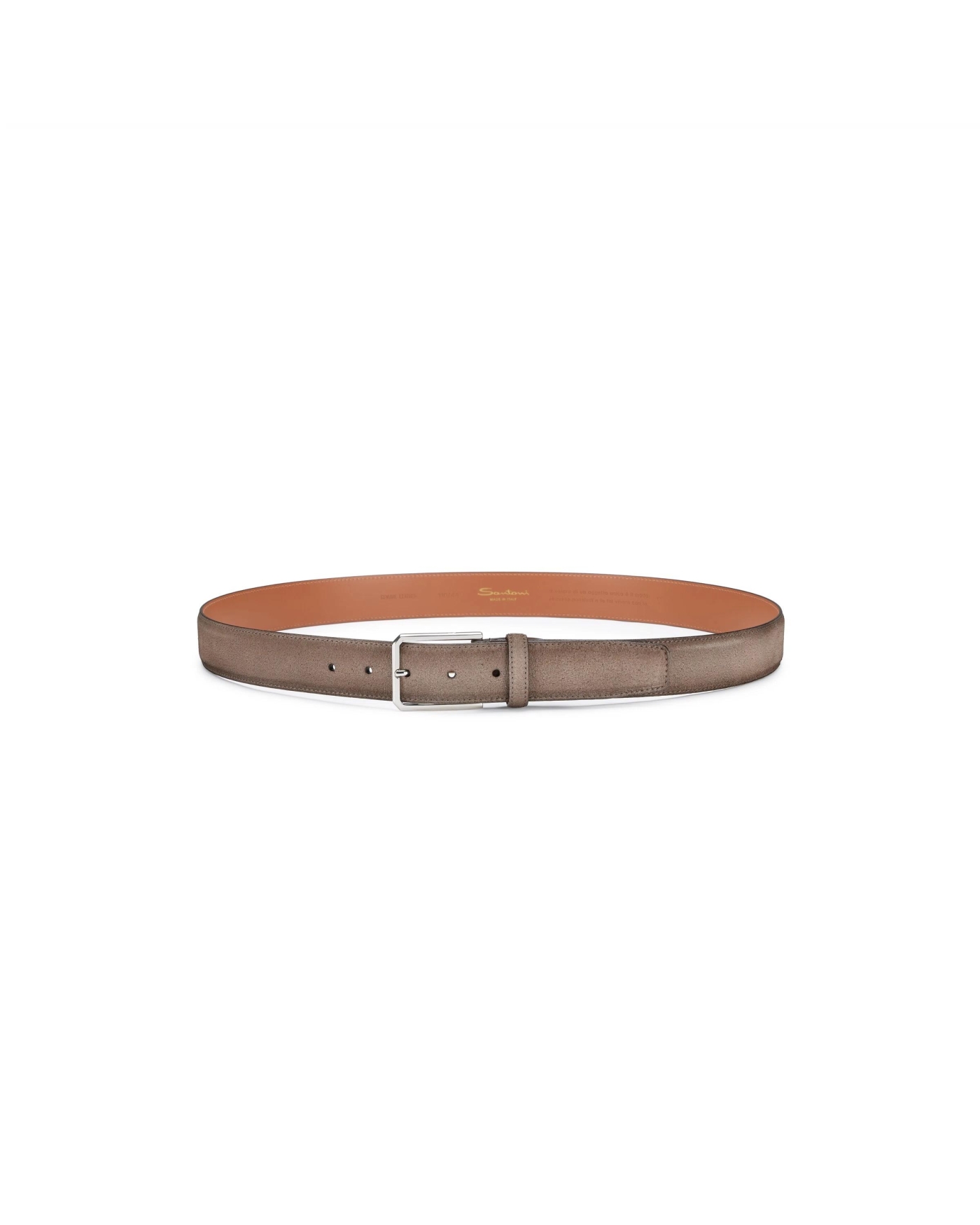 Santoni - Adjustable belt suede - Greige