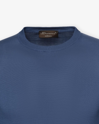 Doriani Cashmere - Round neck ice cotton - Blue