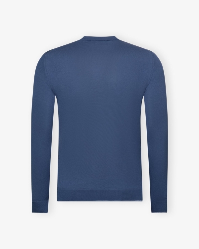 Doriani Cashmere - Round neck ice cotton - Blue