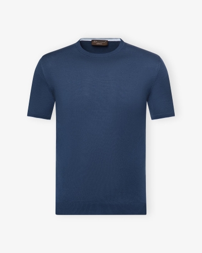 Doriani Cashmere - T-shirt ice cotton - Blue