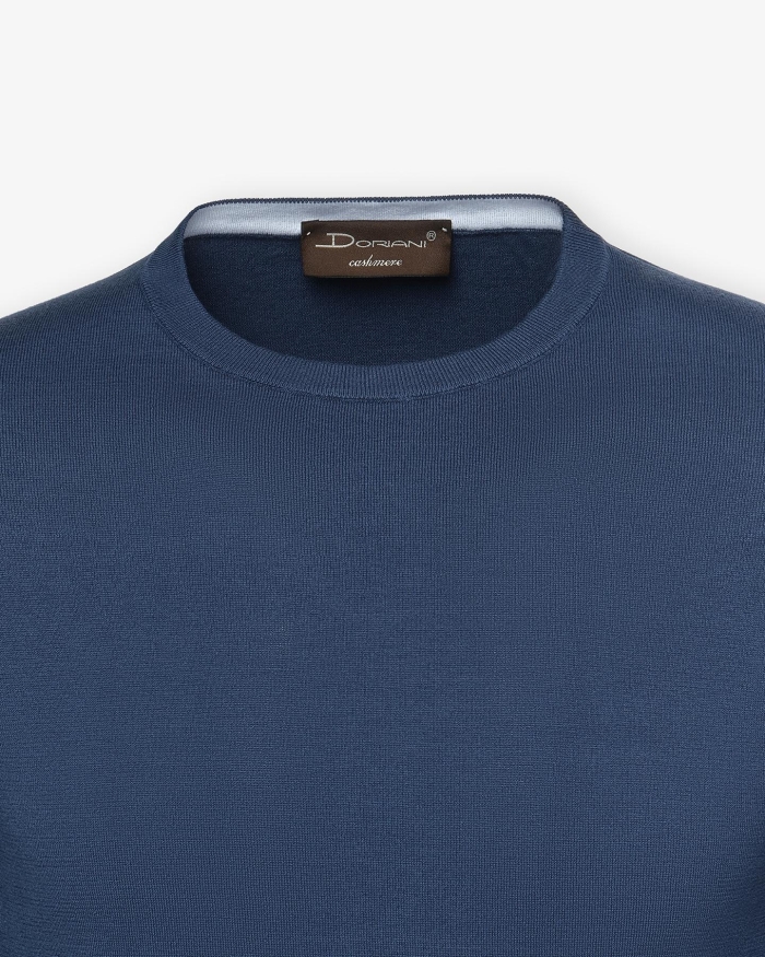 DORIANI CASHMERE Doriani Cashmere - T-shirt ice cotton - Blue
