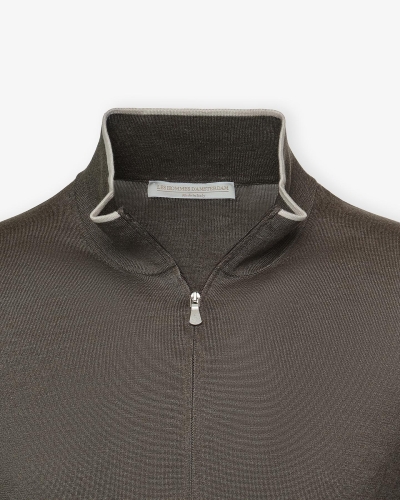 LHDA - Full zip cotton silk - Greige