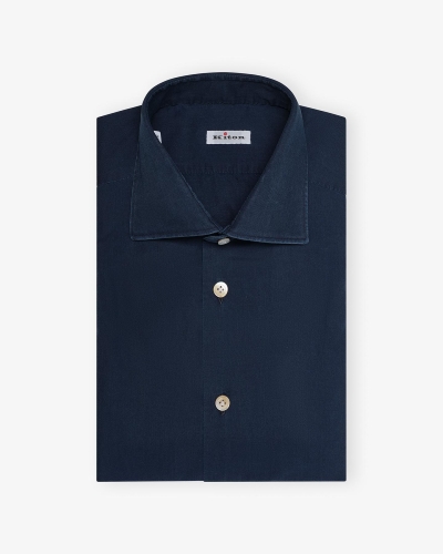 Kiton - Shirt cotton - Blue