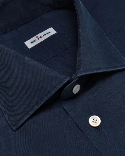 Kiton - Shirt cotton - Blue