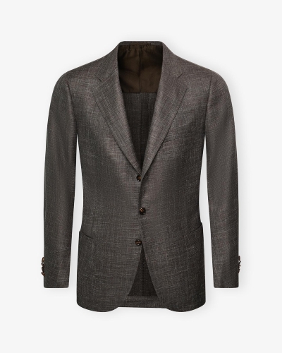 Cesare Attolini - Tailor made jacket wool silk linen - Greige