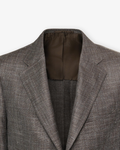 Cesare Attolini - Tailor made jacket wool silk linen - Greige