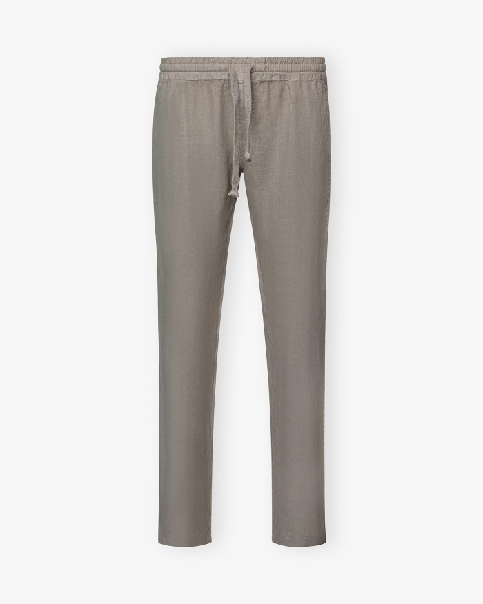 FEDELI Fedeli - Trousers linen - Greige