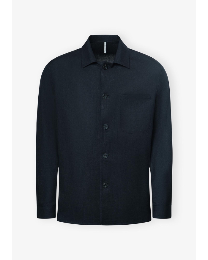 BERWICH Berwich x Loro Piana - Shirt jacket wool silk linen - Navy
