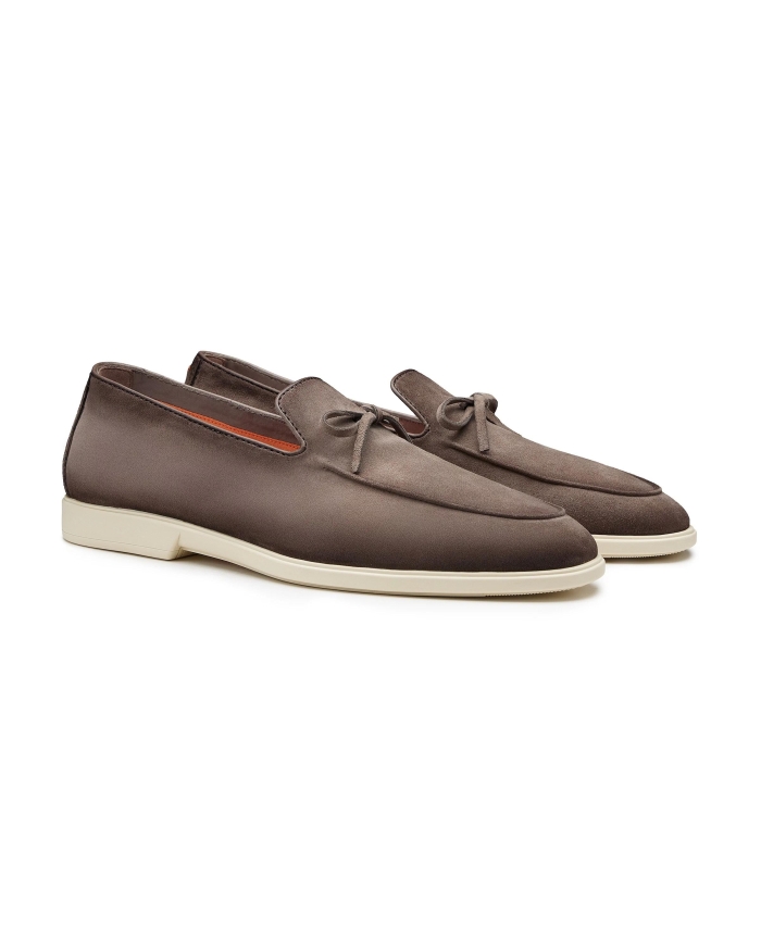 SANTONI Santoni - Malibu loafer bow - Greige