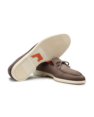 Santoni - Malibu loafer bow - Greige