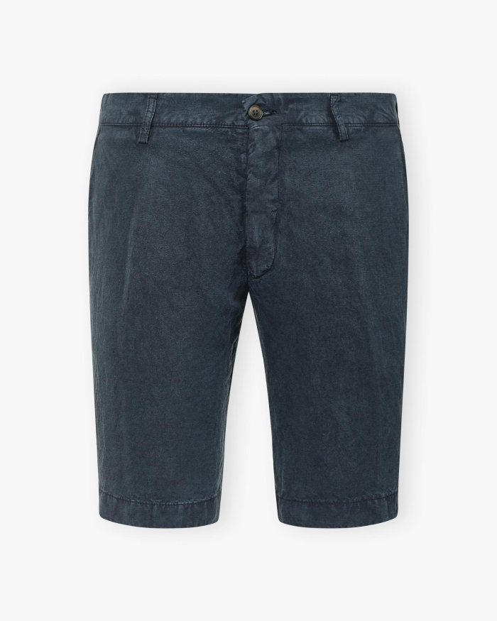 BERWICH Berwich - Shorts linen - Navy
