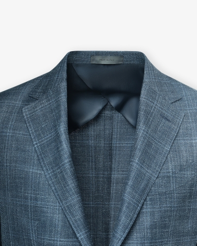 Corneliani - Check jacket Sartorial - wool silk linen - Blue