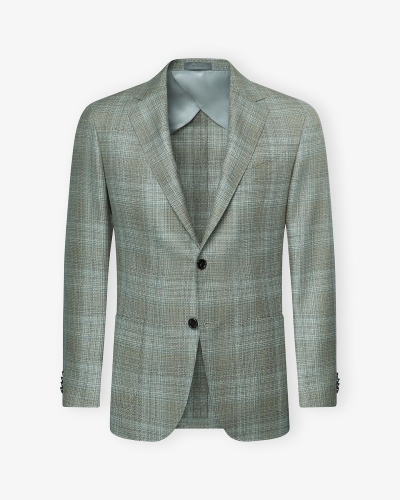 Corneliani - Sartorial jacket - Wool silk linen - Olive
