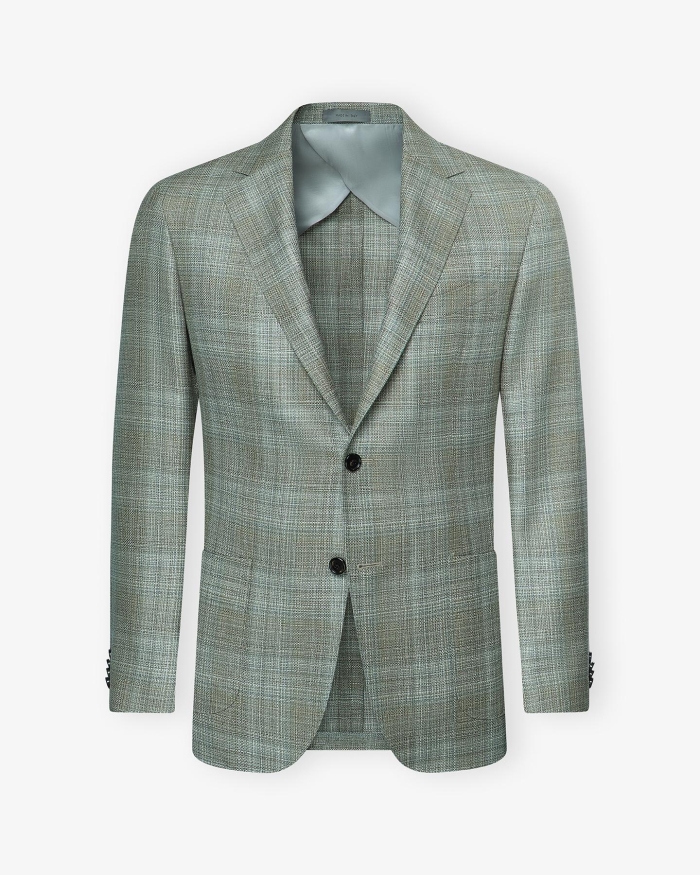 CORNELIANI Corneliani - Sartorial jacket - Wool silk linen - Olive
