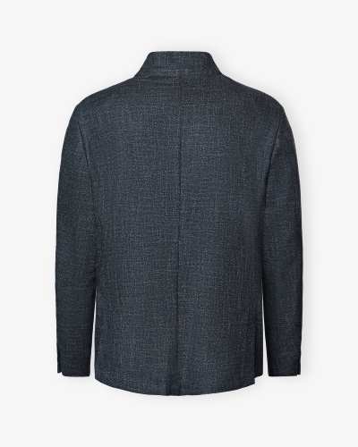 Corneliani - Stand collar jacket - Wool silk cotton - Grey