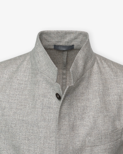 Corneliani - Stand collar jacket - Wool silk cotton - Beige
