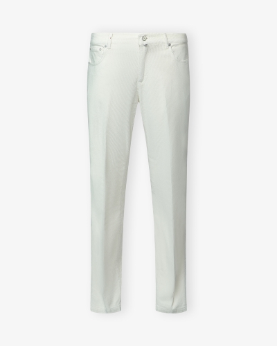 Kiton - Corduroy trousers - Cream white
