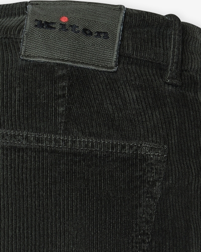 Kiton - Corduroy trousers - Brown green
