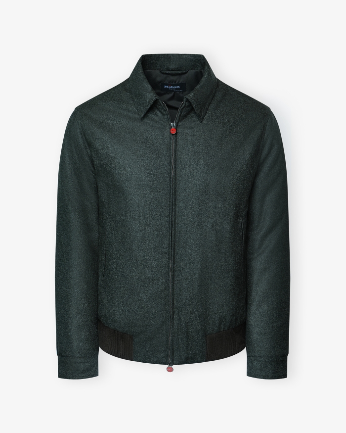 KITON Kiton - Bomber jacket cashmere - Green