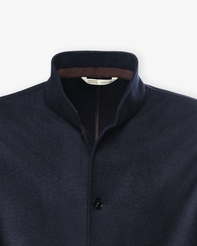 Maurizio Baldassari - Stand collar jacket cashmere - Navy