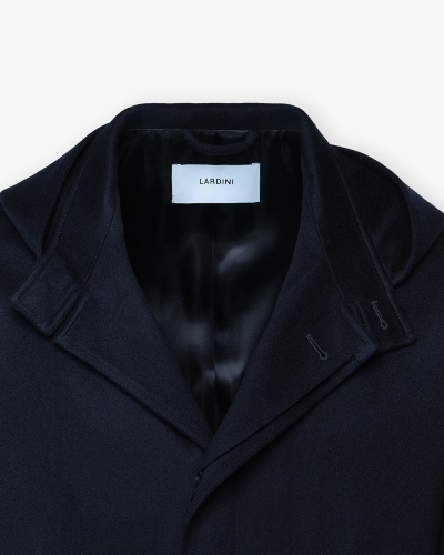 Lardini - Hooded coat - Navy