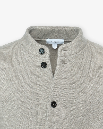 Lardini - Knitted jacket cashmere - Beige