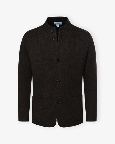 Lardini - Knitted jacket cashmere - Brown