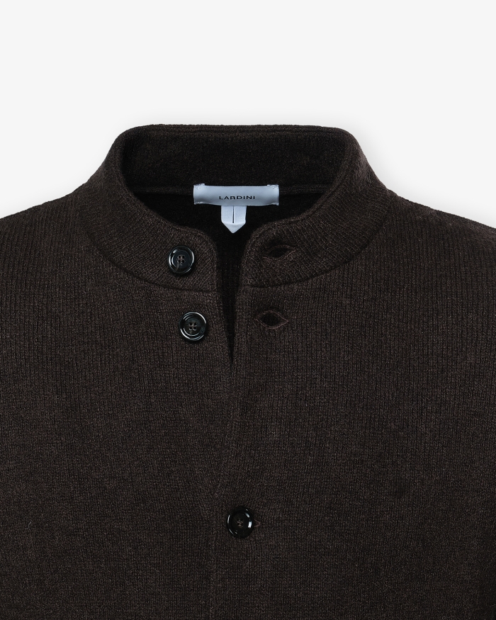 LARDINI Lardini - Knitted jacket cashmere - Brown