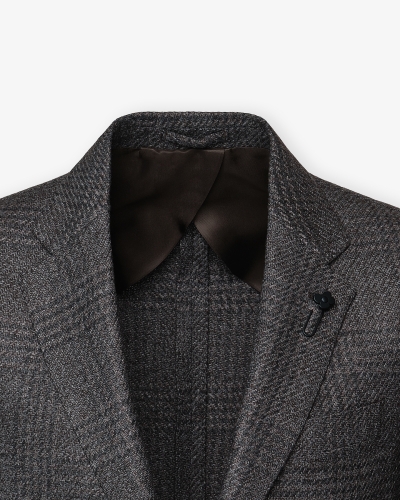 Lardini - Check jacket wool - Brown
