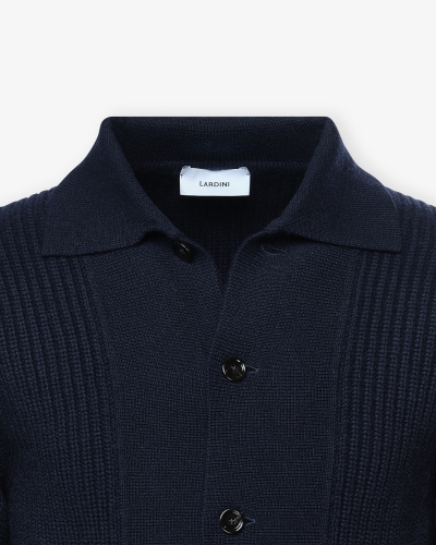 Lardini - Knitted sweater wool cashmere - Navy