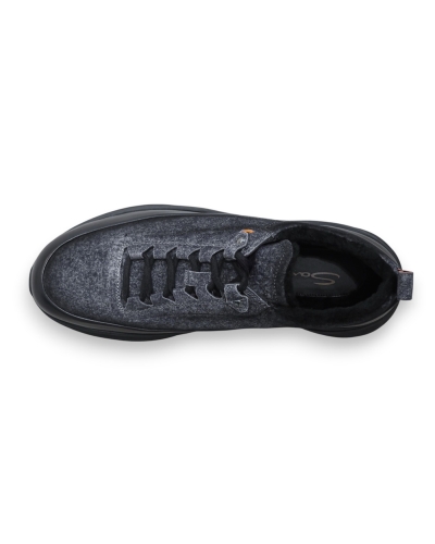 Santoni - Sneaker with cashmere and sheepskin - Grey
