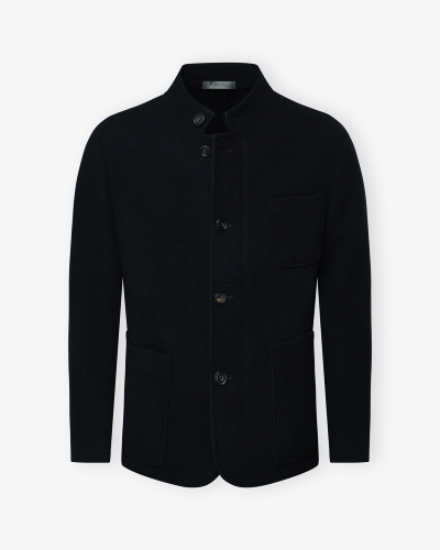 Corneliani - Outdoor stand collar jacket wool - Navy