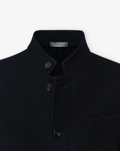 Corneliani - Outdoor stand collar jacket wool - Navy