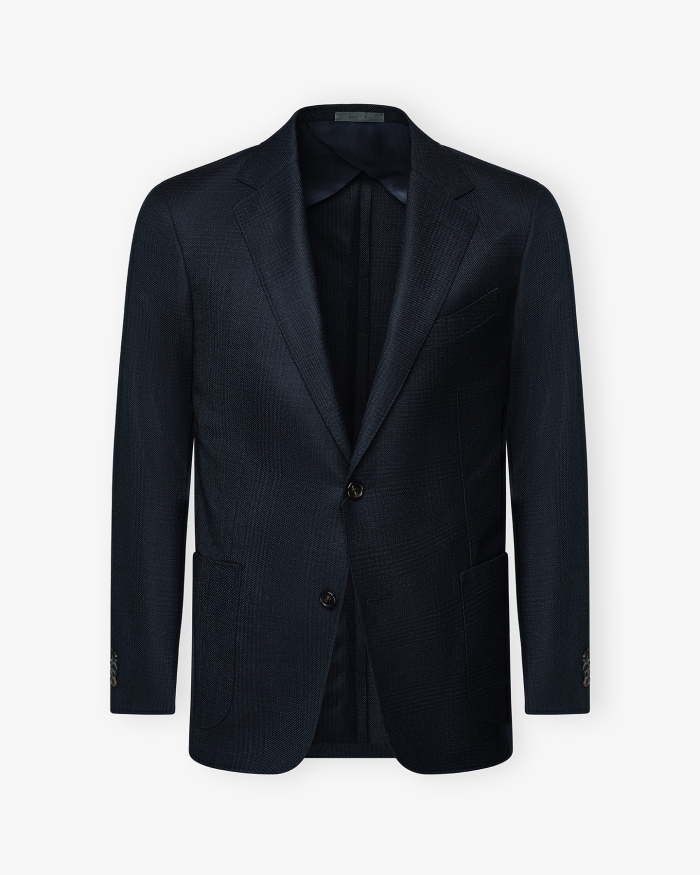 CORNELIANI Corneliani - Check jacket virgin wool - Navy