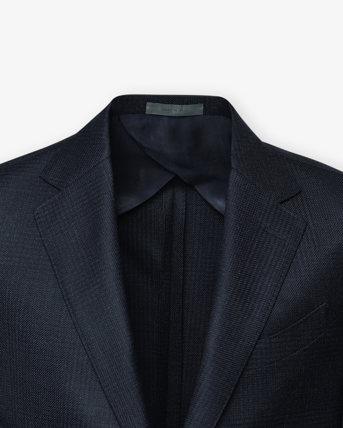 CORNELIANI Corneliani - Check jacket virgin wool - Navy