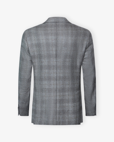 Corneliani - Sartorial check jacket virgin wool - Greige