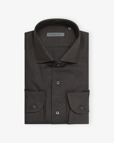Corneliani - Shirt cotton - Brown