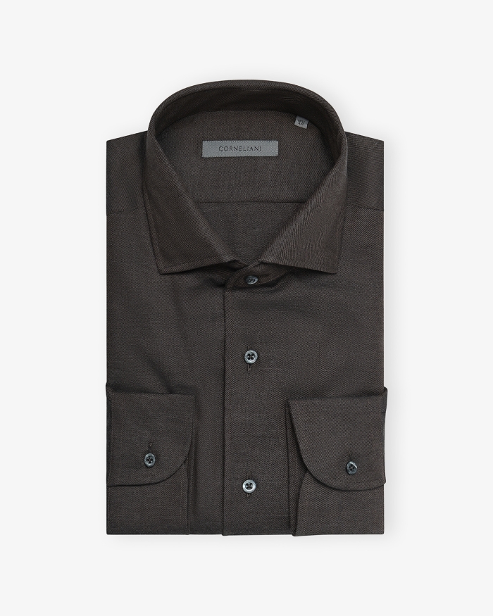 CORNELIANI Corneliani - Shirt cotton - Brown